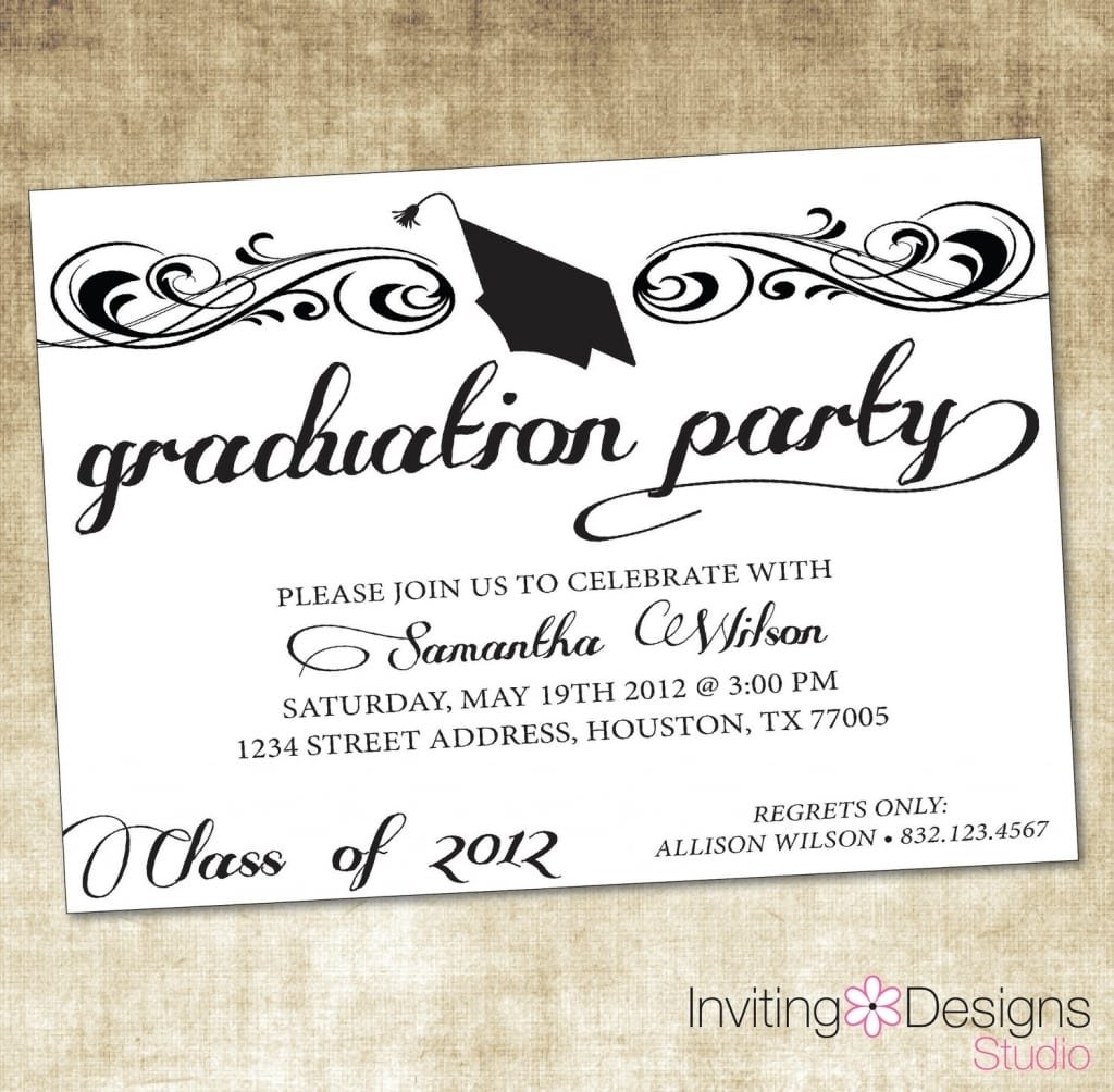Wording For Graduation Party Invitations â Fleeciness Info